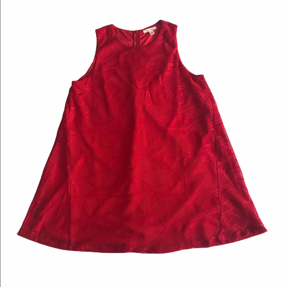 Miami Red Aline Lace Dress